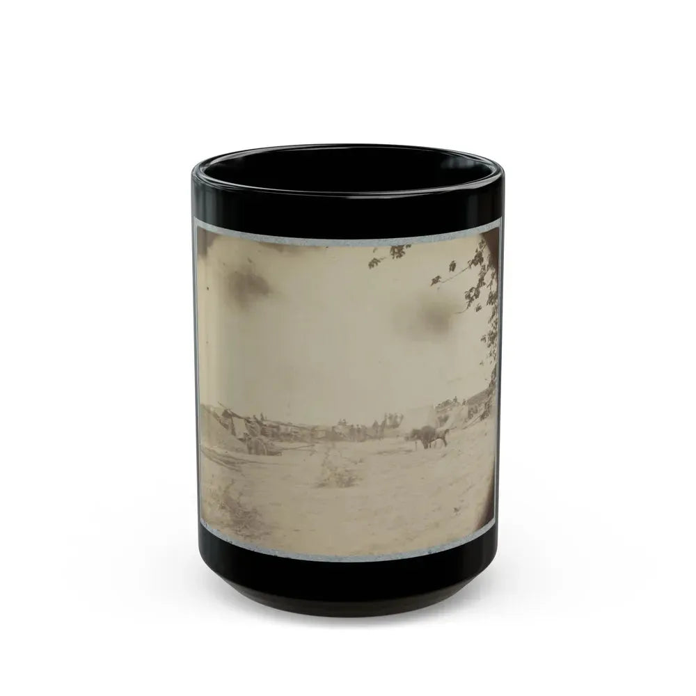 Cowan's Independent Battery, 1st N.Y., Inside One Of The Rebel Forts In Front Of Petersburg, 24th June 1864 (U.S. Civil War) Black Coffee Mug 15oz - Go Mug Yourself