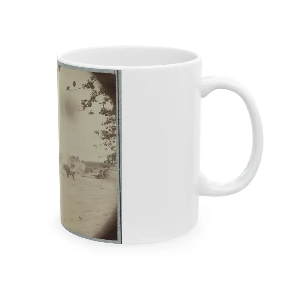 Cowan's Independent Battery, 1st N.Y., Inside One Of The Rebel Forts In Front Of Petersburg, 24th June 1864 (U.S. Civil War) White Coffee Mug - Go Mug Yourself
