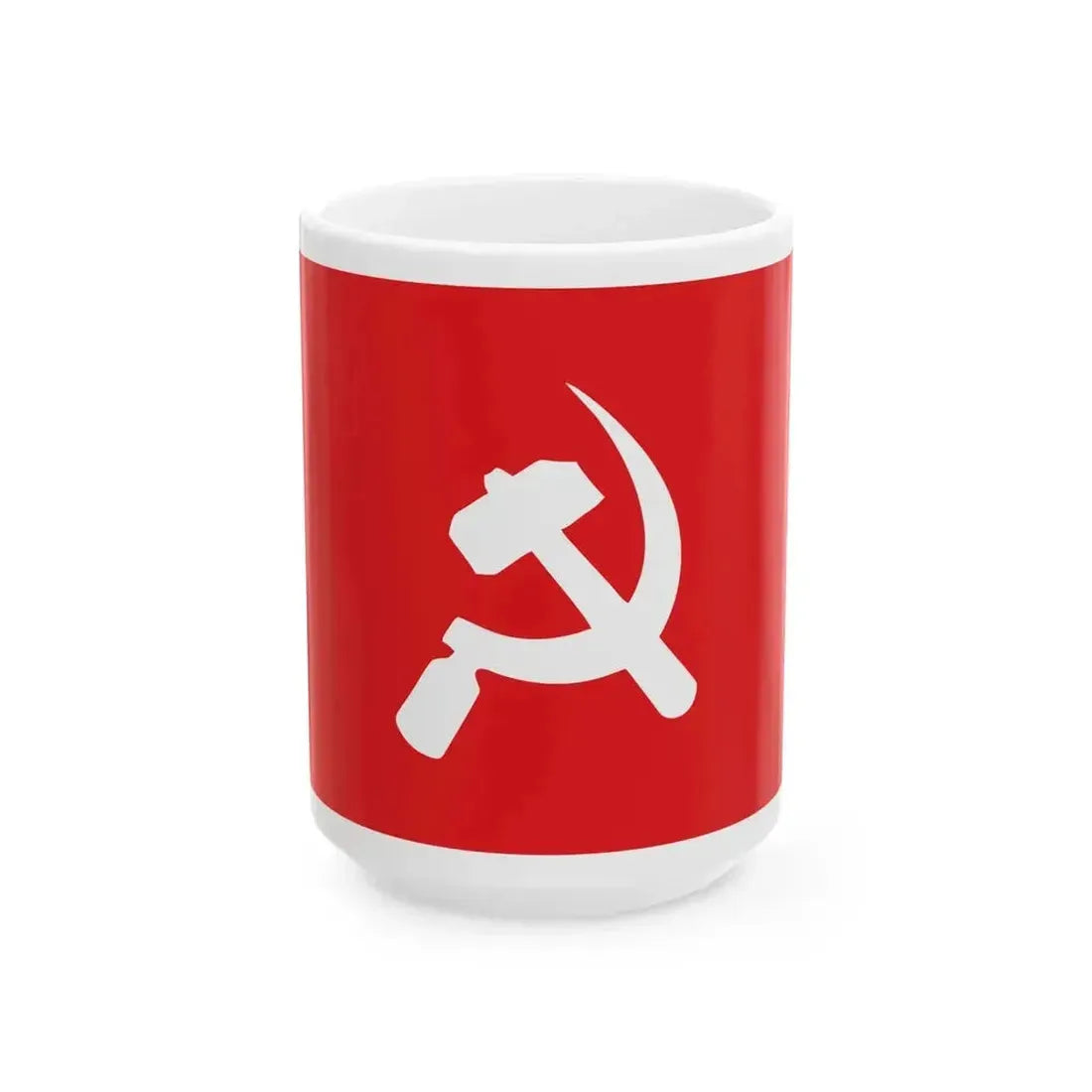 Cpim party symbol (India) White Coffee Mug 15oz - Go Mug Yourself