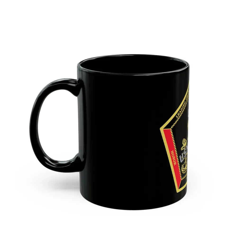 CPO Coin Octagon with 3 chiefs anchors (U.S. Navy) Black Coffee Mug - Go Mug Yourself
