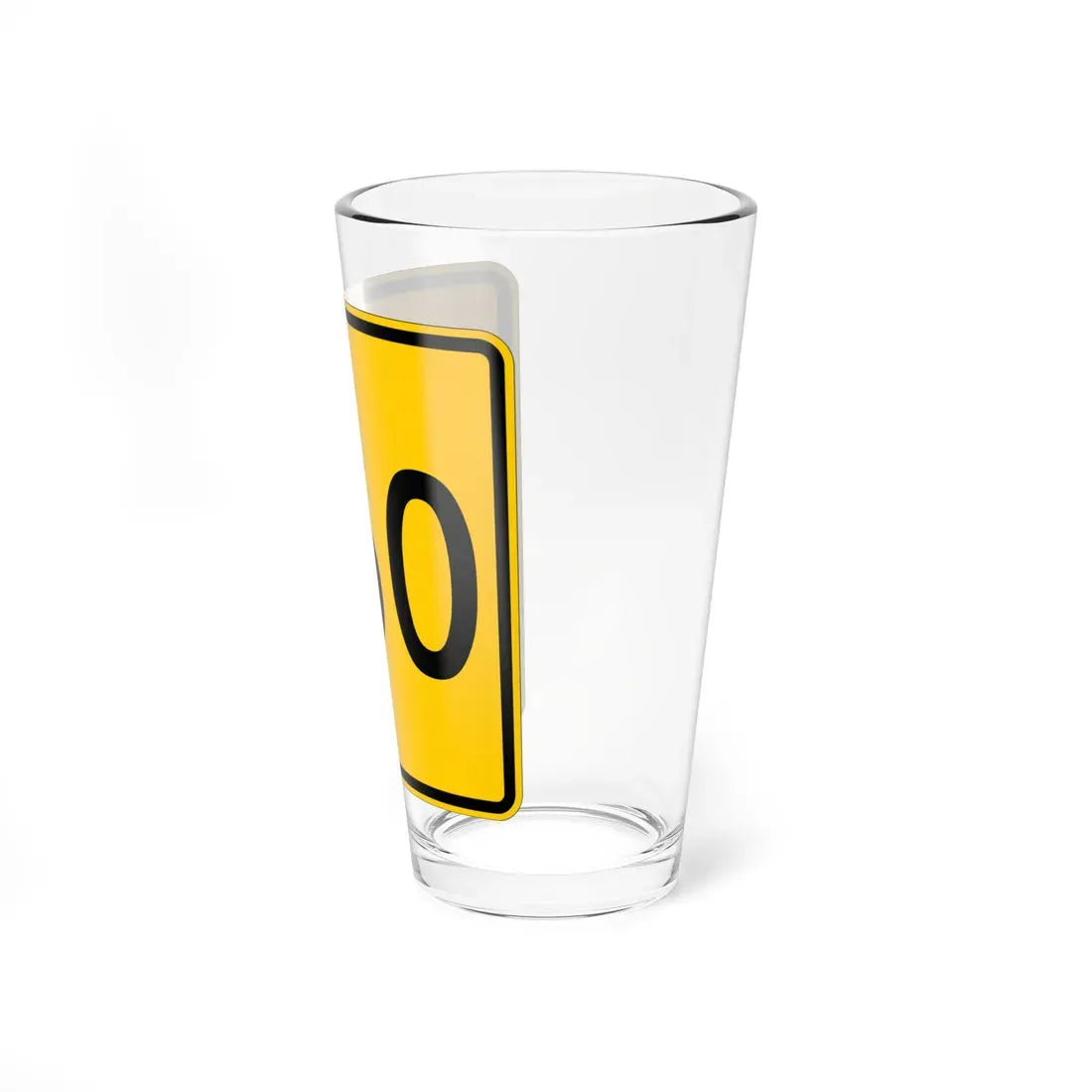 CR 360 jct yellow (Ohio) (Road Sign) Pint Glass 16oz - Go Mug Yourself