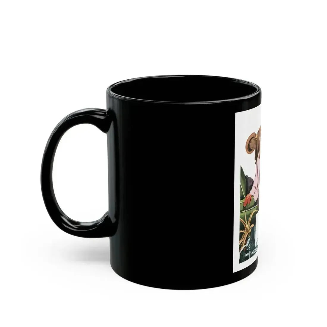 Creative In California by Russell Begg, Collier's magazine, 1949 - Black Coffee Mug - Go Mug Yourself