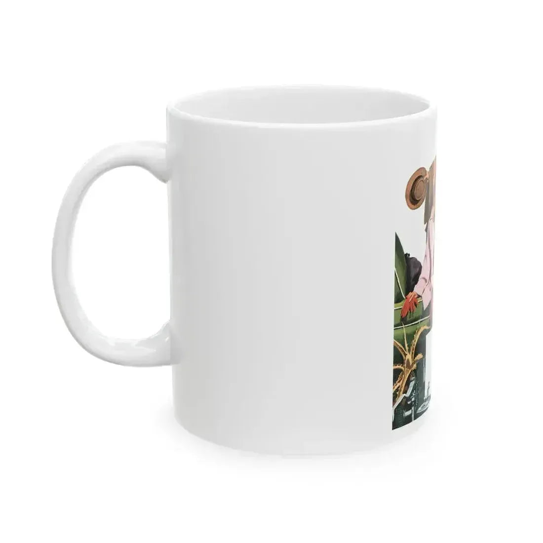 Creative In California by Russell Begg, Collier's magazine, 1949 - White Coffee Mug - Go Mug Yourself