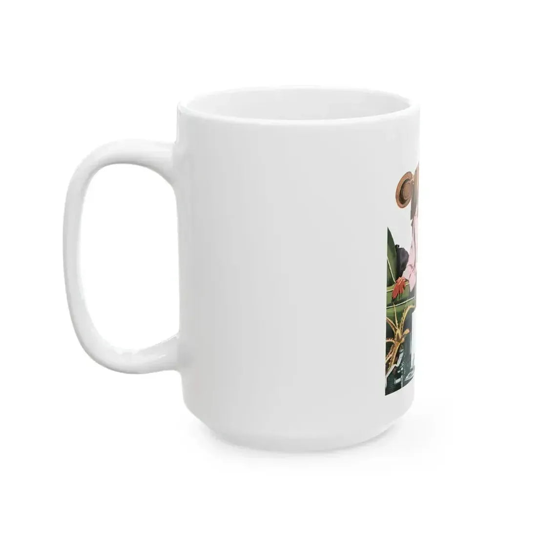 Creative In California by Russell Begg, Collier's magazine, 1949 - White Coffee Mug - Go Mug Yourself