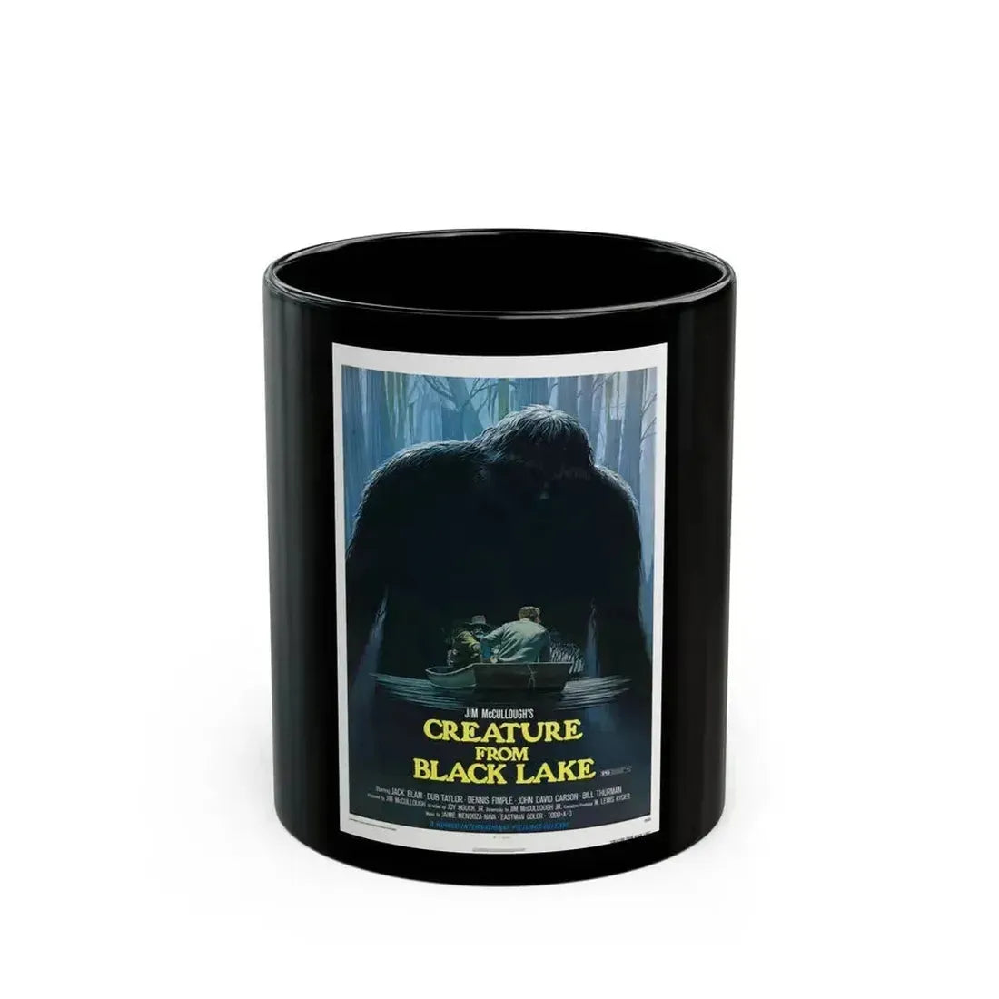 CREATURE FROM BLACK LAKE 1976 Movie Poster - Black Coffee Mug 11oz - Go Mug Yourself
