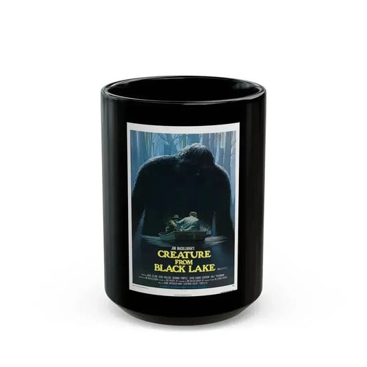 CREATURE FROM BLACK LAKE 1976 Movie Poster - Black Coffee Mug 15oz - Go Mug Yourself