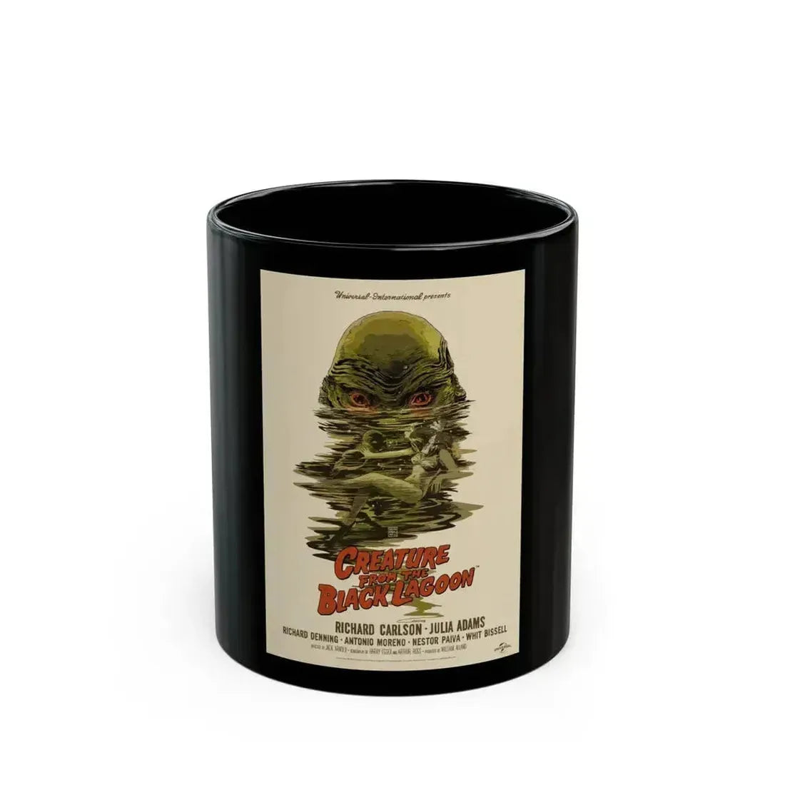 CREATURE FROM THE BLACK LAGOON (10) 1954 Movie Poster - Black Coffee Mug 11oz - Go Mug Yourself
