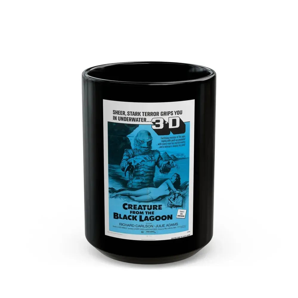 CREATURE FROM THE BLACK LAGOON (4) 1954 Movie Poster - Black Coffee Mug 15oz - Go Mug Yourself