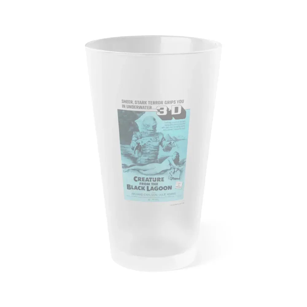 CREATURE FROM THE BLACK LAGOON (4) 1954 Movie Poster - Frosted Pint Glass 16oz 16oz Frosted - Go Mug Yourself