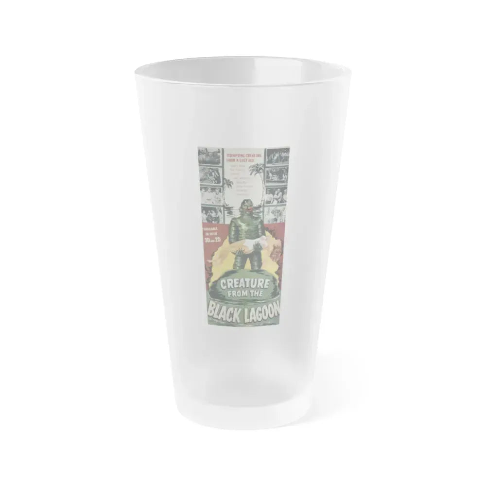 CREATURE FROM THE BLACK LAGOON (7) 1954 Movie Poster - Frosted Pint Glass 16oz 16oz Frosted - Go Mug Yourself