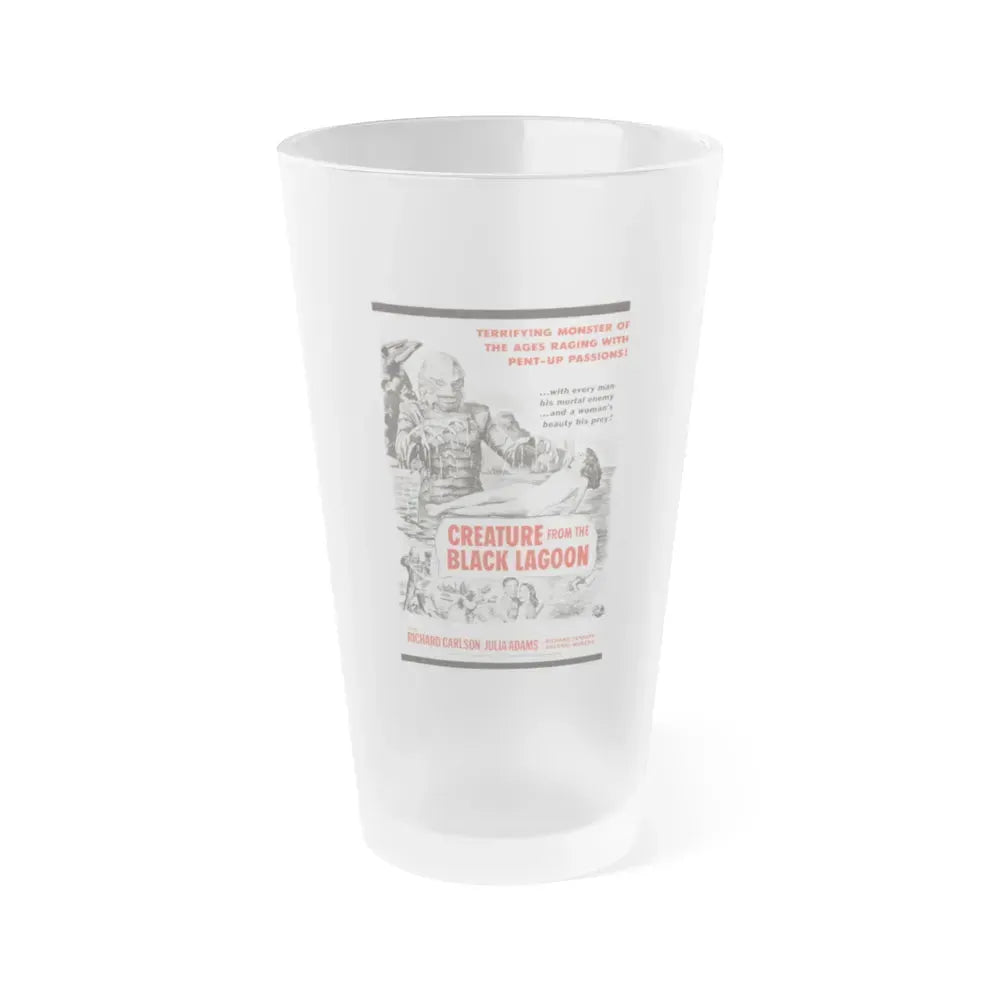 CREATURE FROM THE BLACK LAGOON (8) 1954 Movie Poster - Frosted Pint Glass 16oz 16oz Frosted - Go Mug Yourself