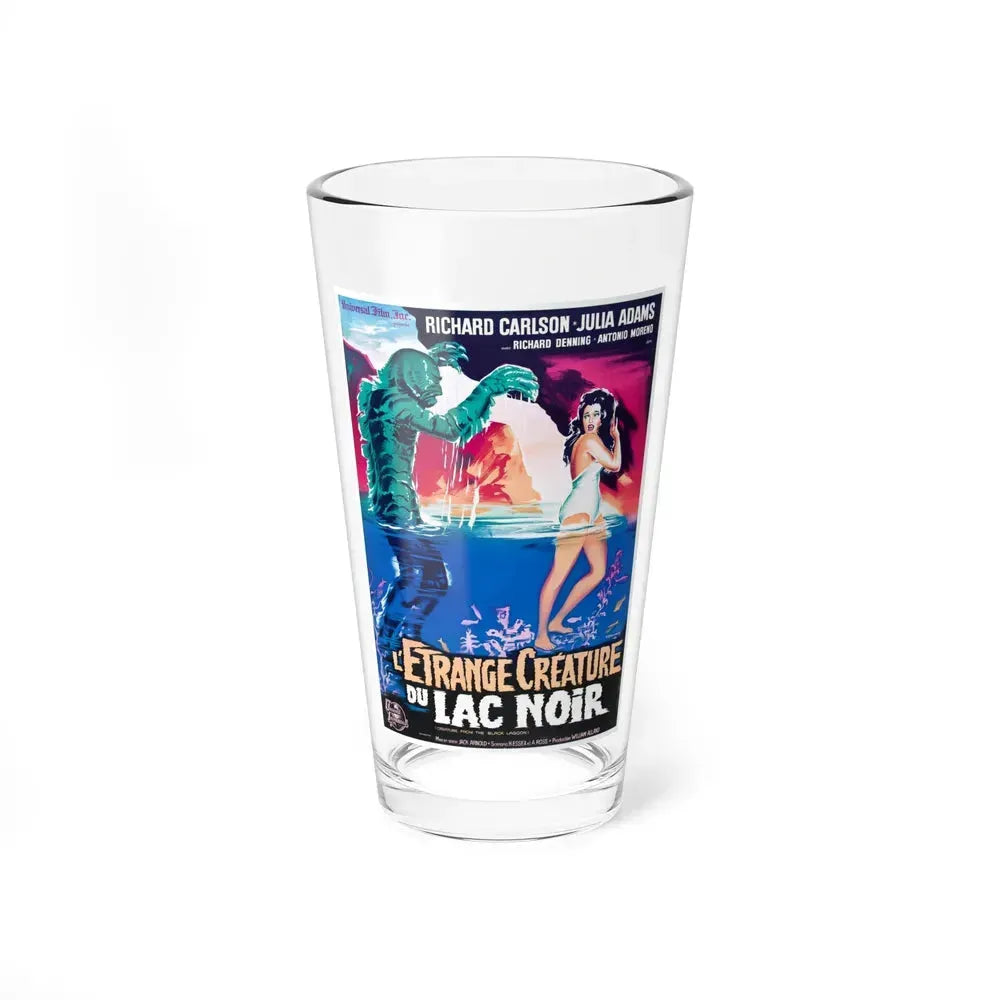 CREATURE FROM THE BLACK LAGOON (FRENCH) 1954 Movie Poster - Pint Glass 16oz 16oz - Go Mug Yourself