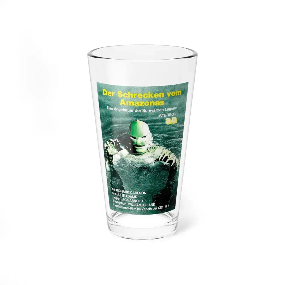 CREATURE FROM THE BLACK LAGOON (GERMAN) 1954 Movie Poster - Pint Glass 16oz 16oz - Go Mug Yourself