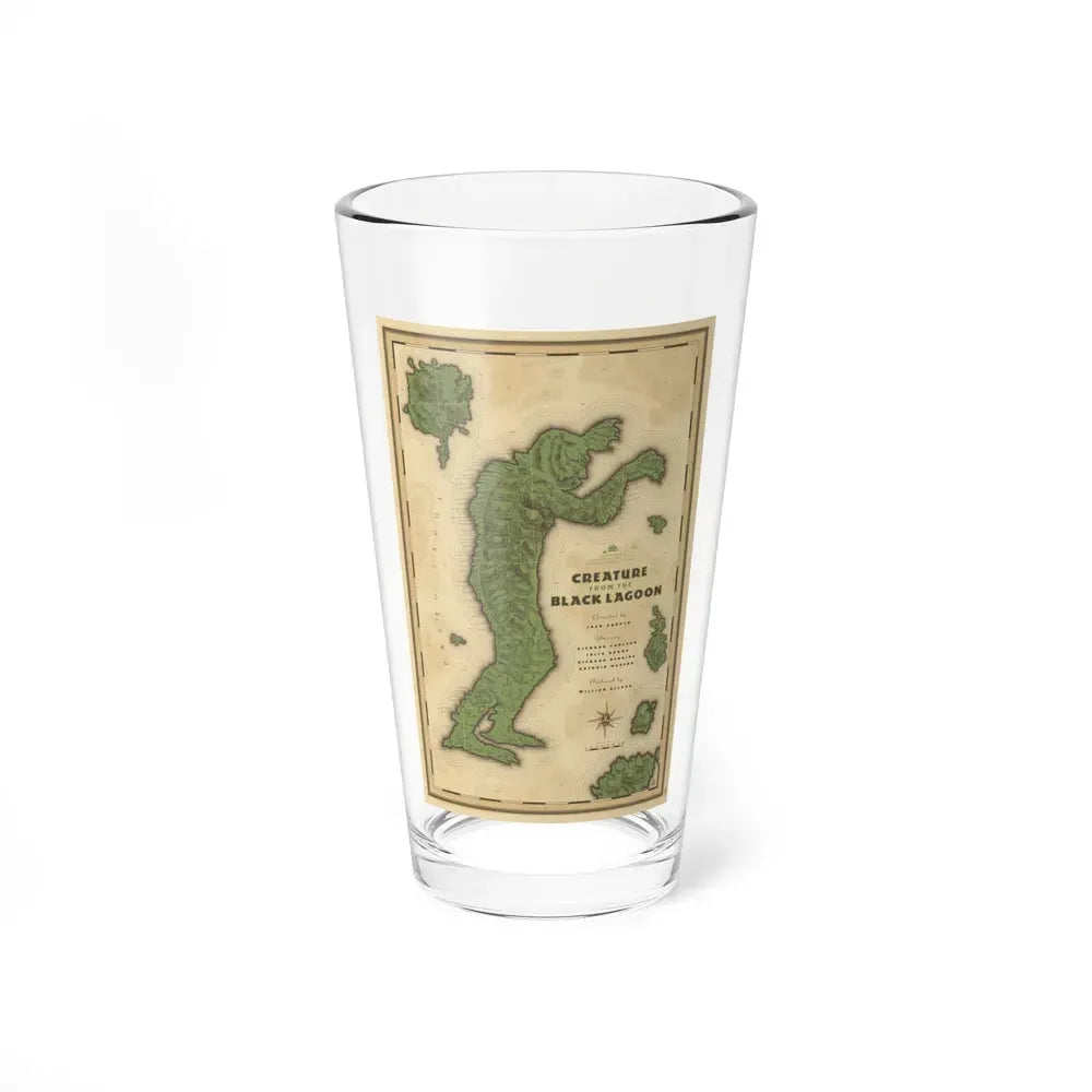 CREATURE FROM THE BLACK LAGOON (MONDO) 1954 Movie Poster - Pint Glass 16oz 16oz - Go Mug Yourself