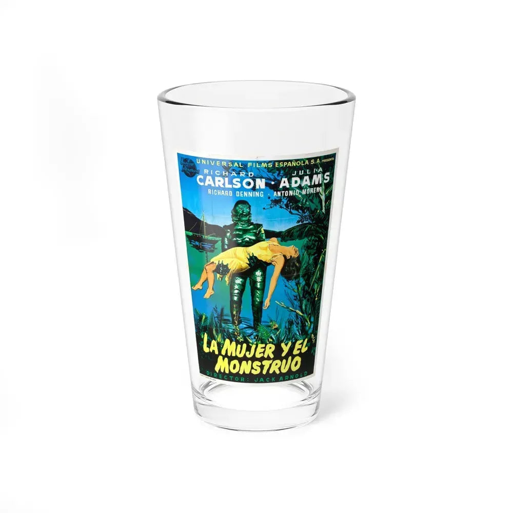 CREATURE FROM THE BLACK LAGOON (SPANISH) 1954 Movie Poster - Pint Glass 16oz 16oz - Go Mug Yourself