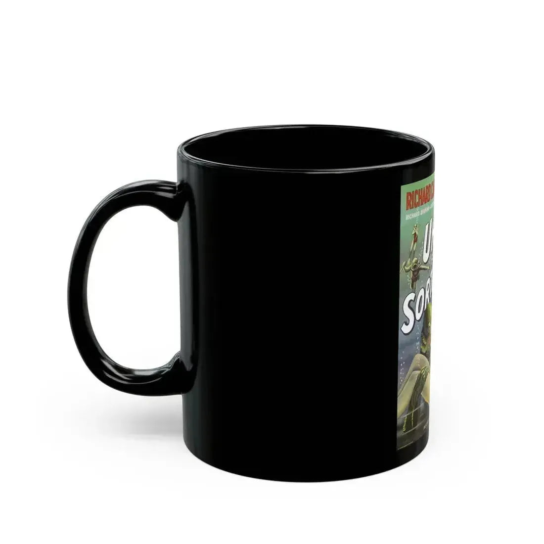 CREATURE FROM THE BLACK LAGOON (SWEDISH) 1954 Movie Poster - Black Coffee Mug - Go Mug Yourself