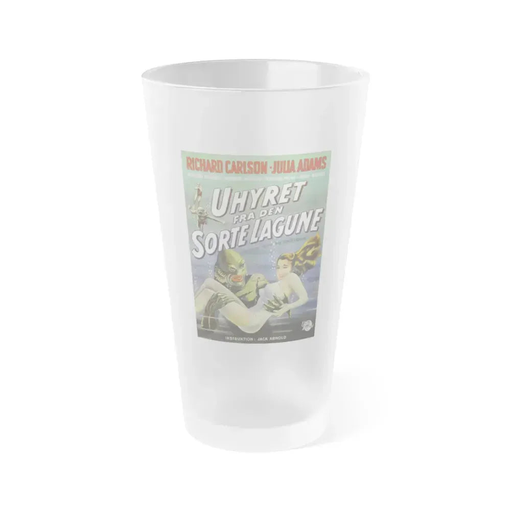 CREATURE FROM THE BLACK LAGOON (SWEDISH) 1954 Movie Poster - Frosted Pint Glass 16oz 16oz Frosted - Go Mug Yourself