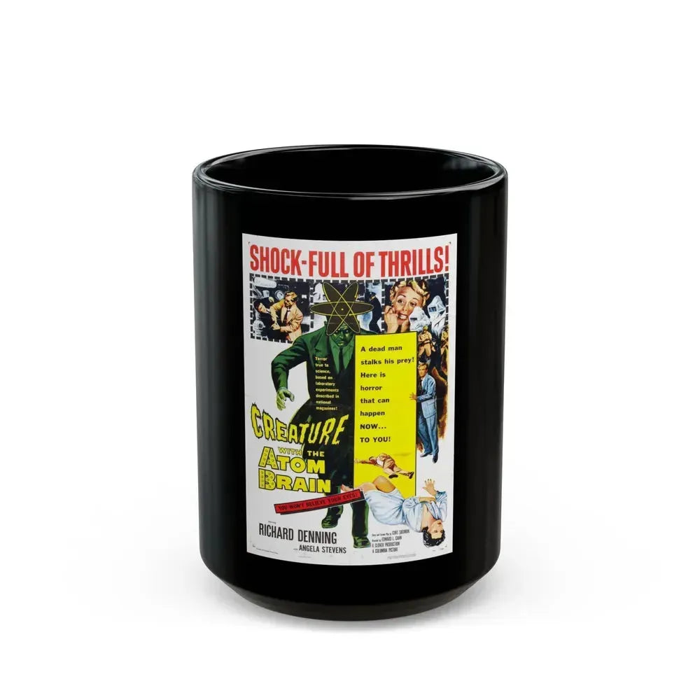 CREATURE WITH THE ATOM BRAIN 1955 Movie Poster - Black Coffee Mug 15oz - Go Mug Yourself