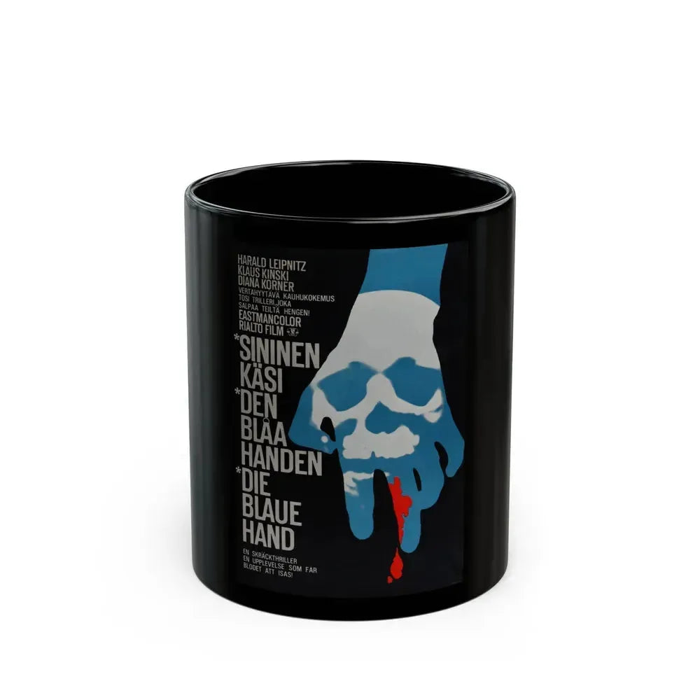 CREATURE WITH THE BLUE HAND 1967 Movie Poster - Black Coffee Mug 11oz - Go Mug Yourself