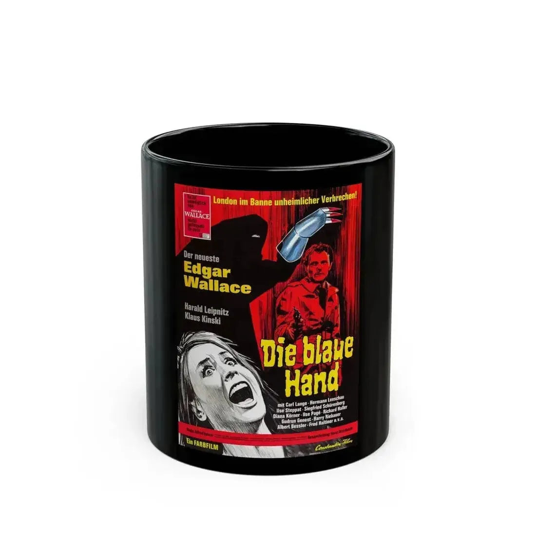 CREATURE WITH THE BLUE HAND (2) 1967 Movie Poster - Black Coffee Mug 11oz - Go Mug Yourself