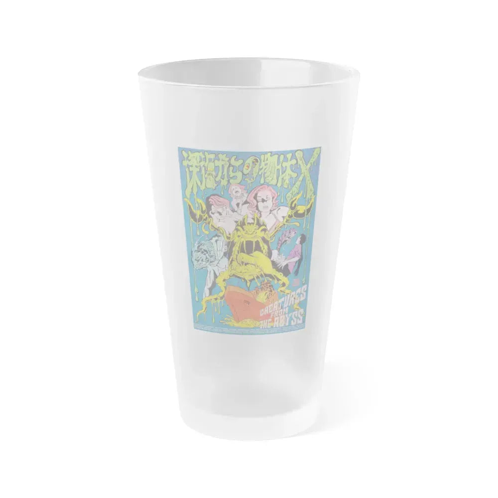 CREATURES FROM THE ABYSS 1994 Movie Poster - Frosted Pint Glass 16oz 16oz Frosted - Go Mug Yourself