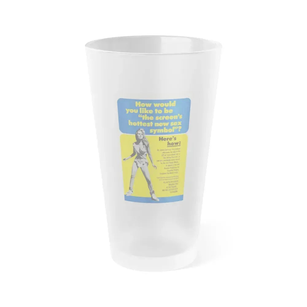 CREATURES THE WORLD FORGOT (TEASER) 1971 Movie Poster - Frosted Pint Glass 16oz 16oz Frosted - Go Mug Yourself