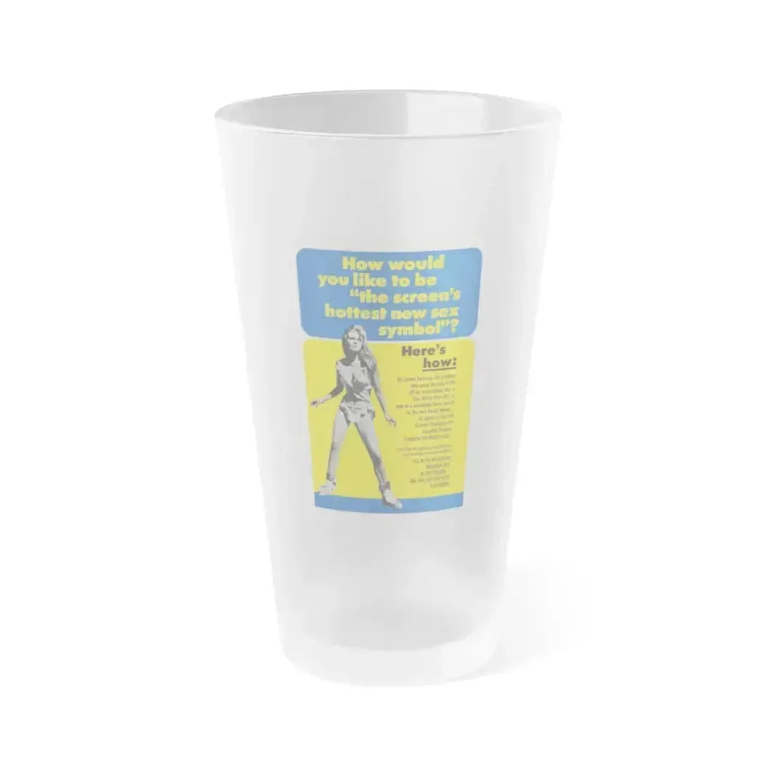 CREATURES THE WORLD FORGOT (TEASER) 1971 Movie Poster - Frosted Pint Glass 16oz 16oz Frosted - Go Mug Yourself