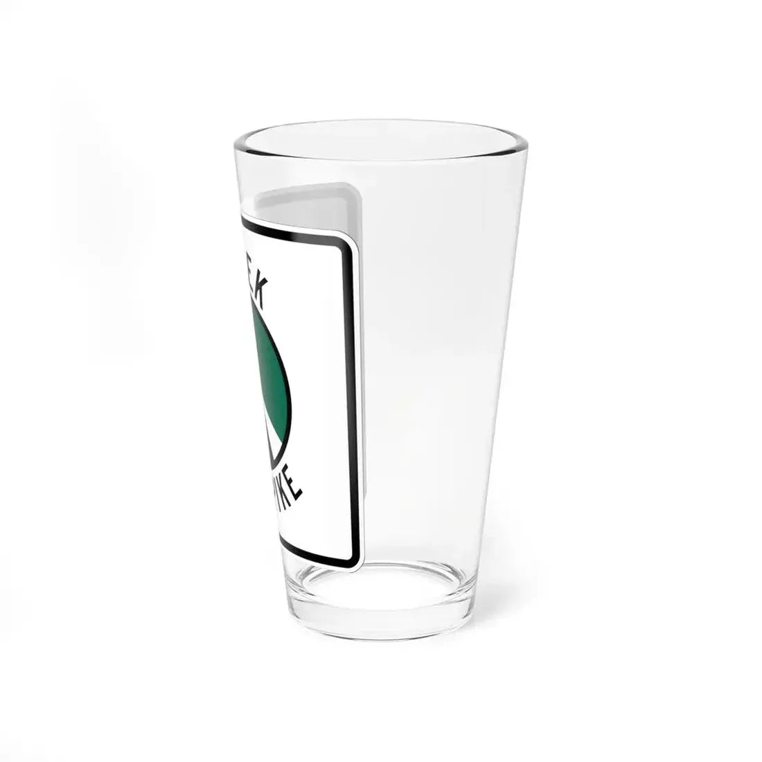 Creek Turnpike (Oklahoma) (Road Sign) Pint Glss 16oz - Go Mug Yourself