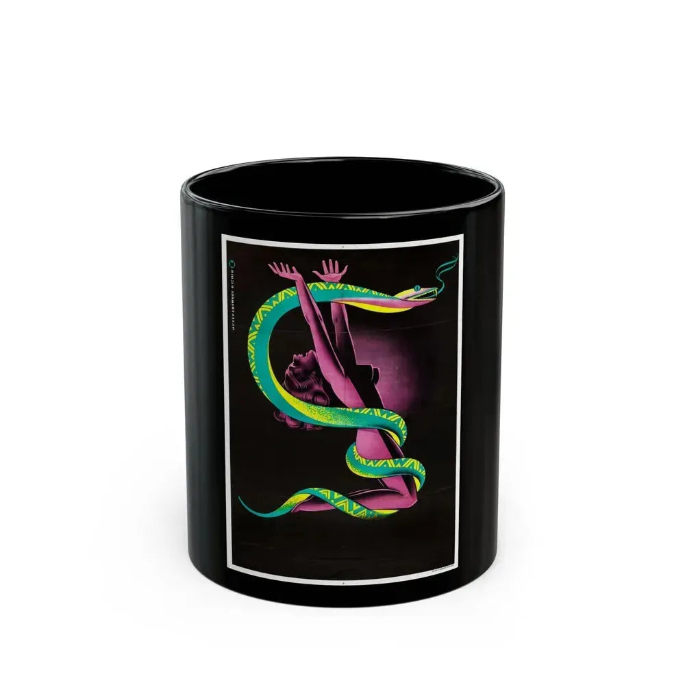 CREEPING POISON 1946 Movie Poster - Black Coffee Mug 11oz - Go Mug Yourself