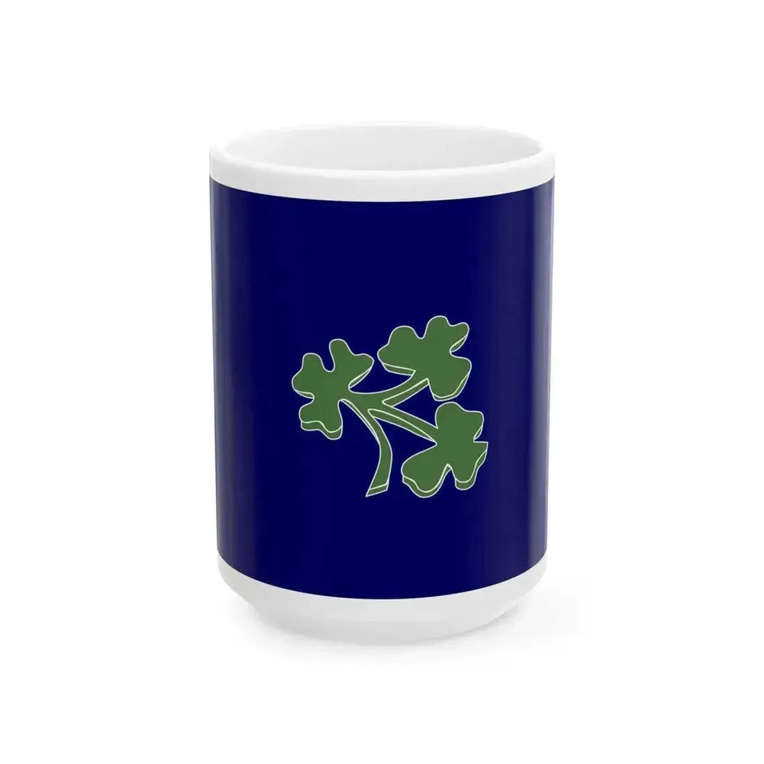 Cricket Ireland flag (Ireland) White Coffee Mug 15oz - Go Mug Yourself