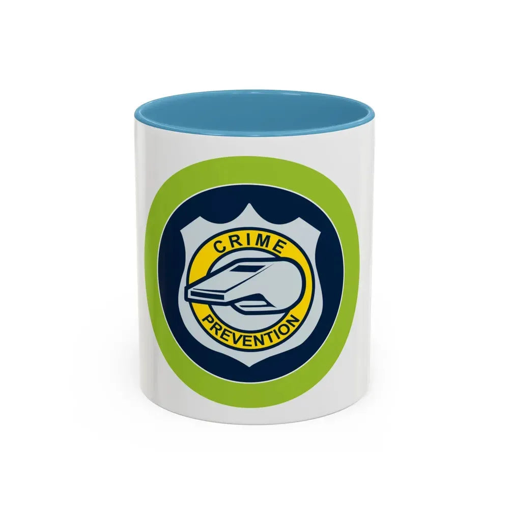 Crime Prevention (Boy Scout Merit Badge) Accent Coffee Mug 11oz Light Blue - Go Mug Yourself