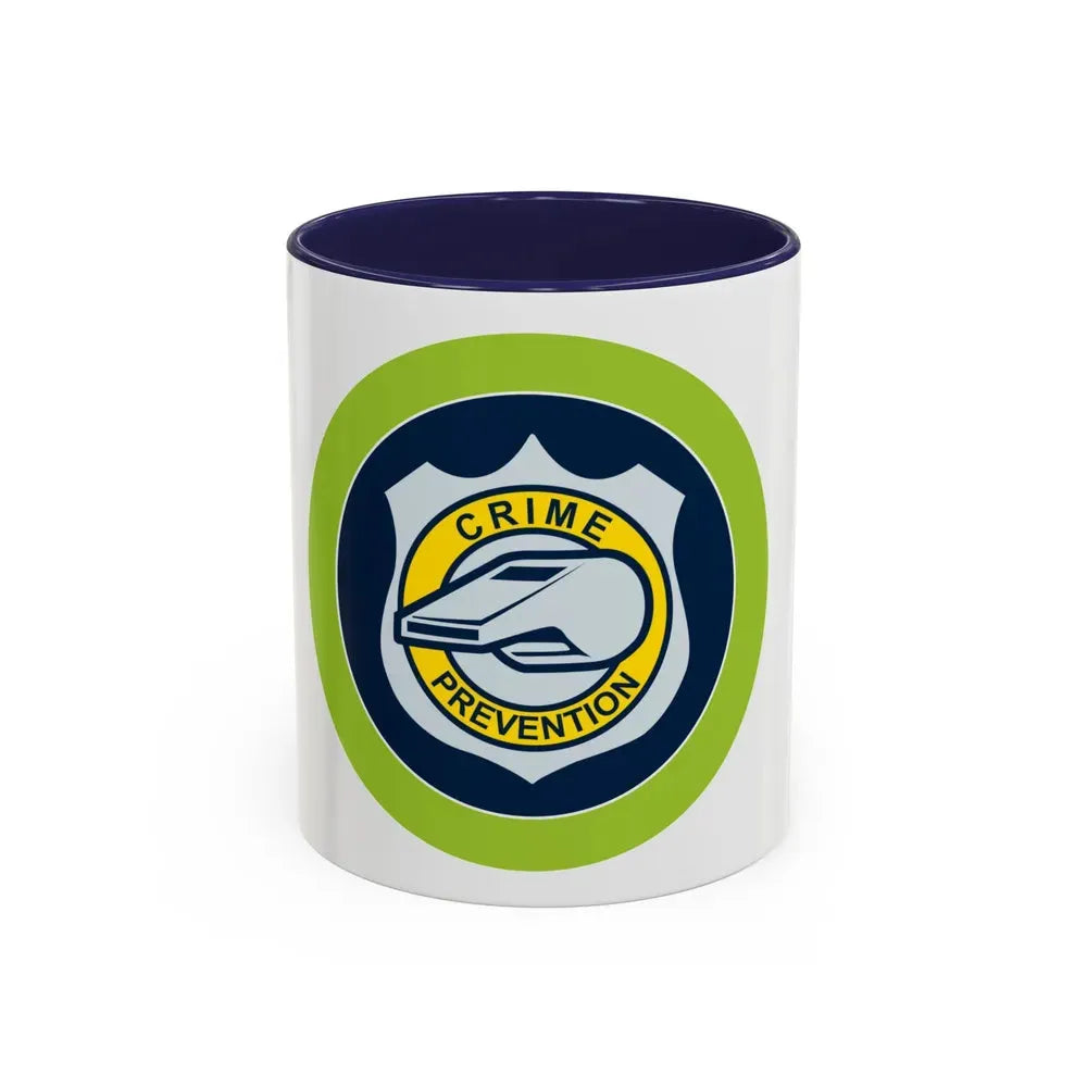Crime Prevention (Boy Scout Merit Badge) Accent Coffee Mug 11oz Navy - Go Mug Yourself