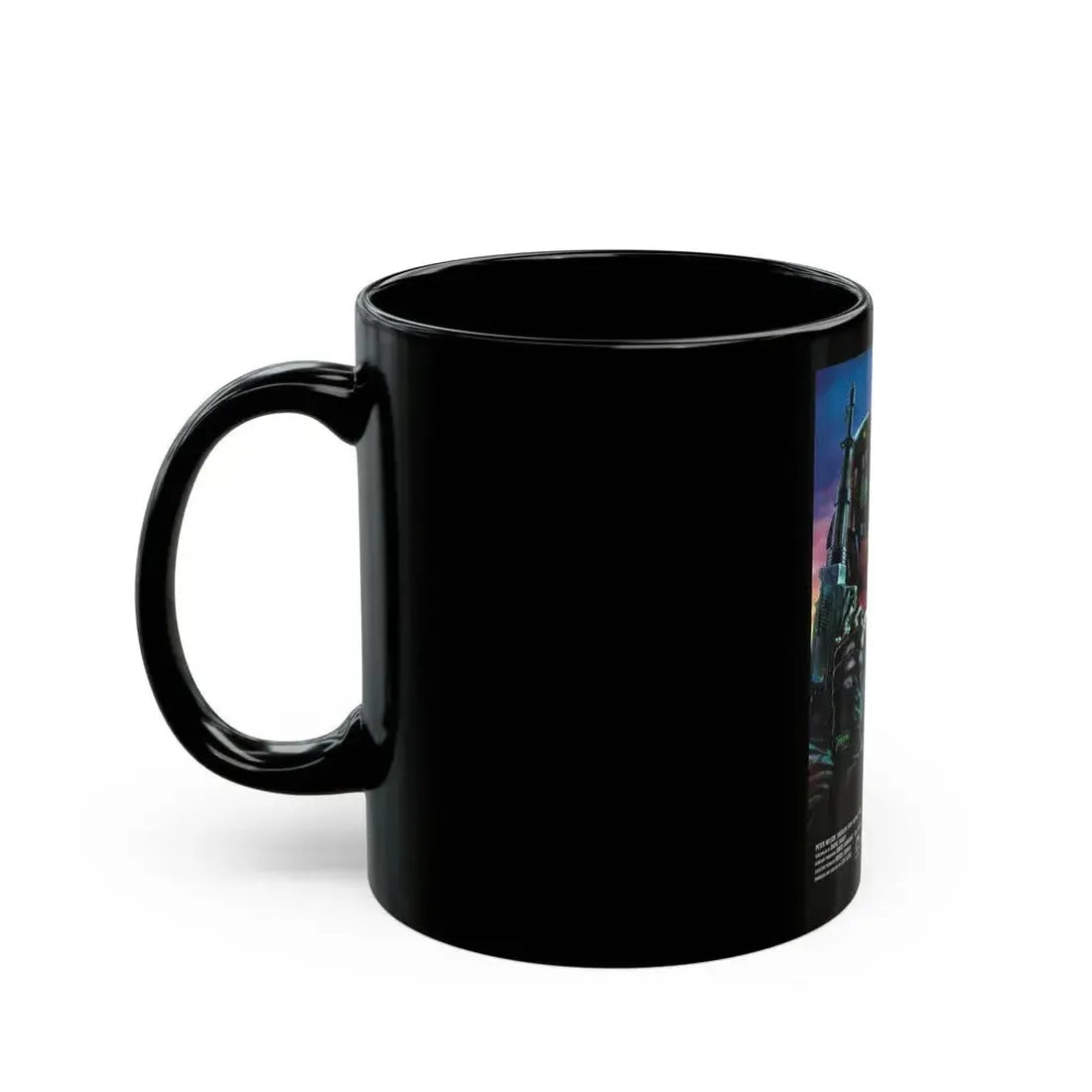 CRIME ZONE 1988 Movie Poster - Black Coffee Mug - Go Mug Yourself