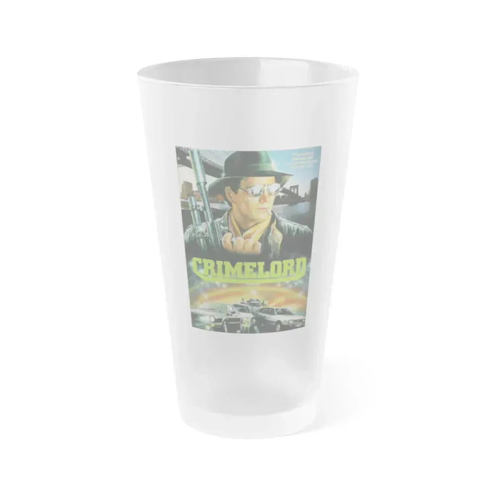 CRIMELORD (UNUSED) Movie Poster - Frosted Pint Glass 16oz 16oz Frosted - Go Mug Yourself