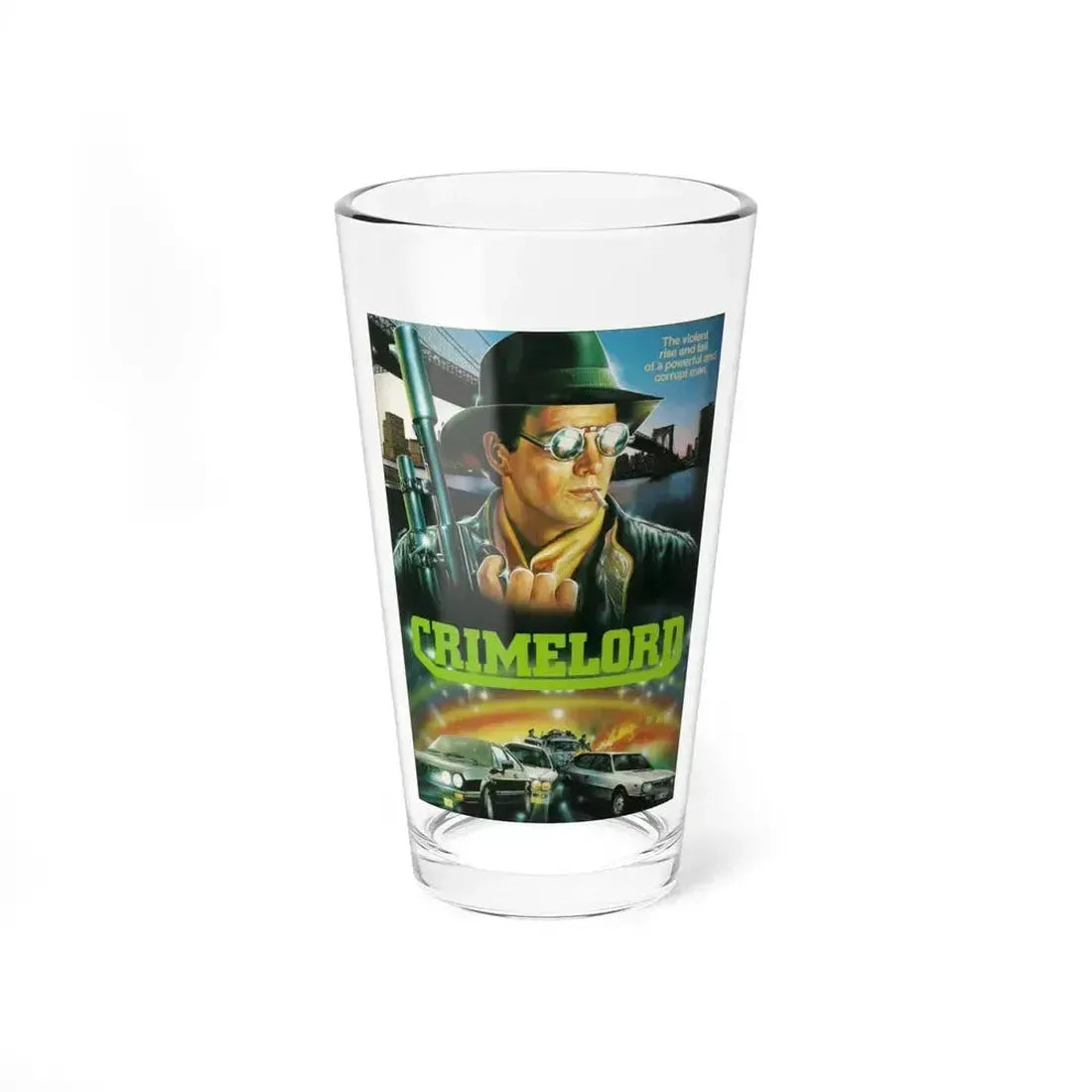 CRIMELORD (UNUSED) Movie Poster - Pint Glass 16oz 16oz - Go Mug Yourself