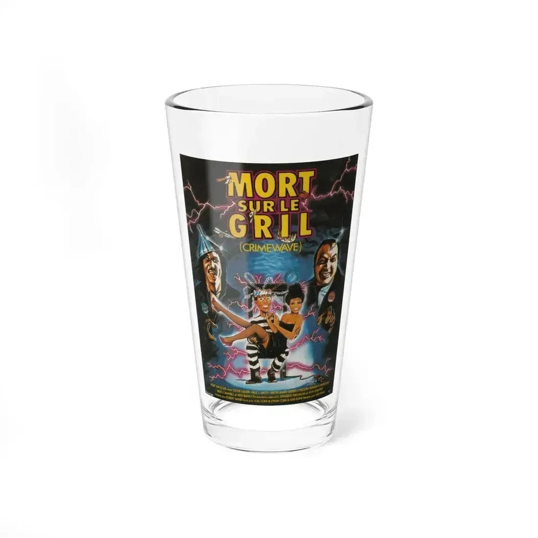 CRIMEWAVE 1985 Movie Poster - Pint Glass 16oz 16oz - Go Mug Yourself