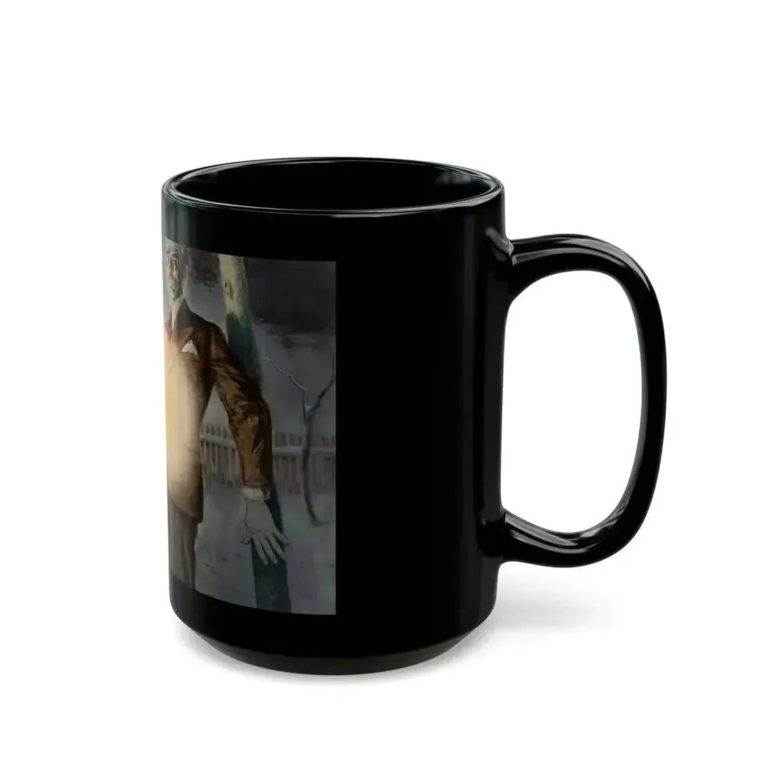 Crimson Friday, Woman's Home Companion interior illustration, December 1942 - Black Coffee Mug - Go Mug Yourself