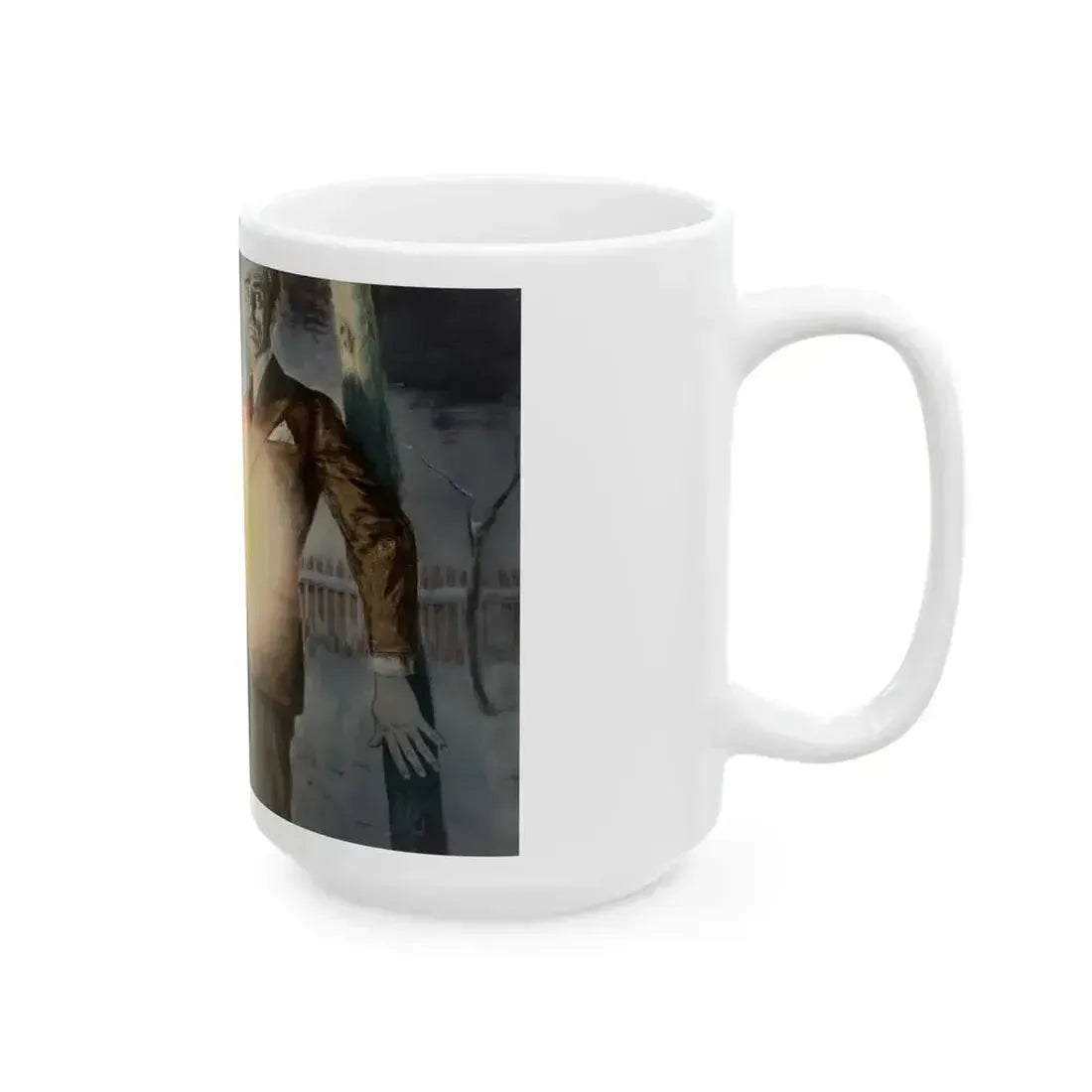 Crimson Friday, Woman's Home Companion interior illustration, December 1942 - White Coffee Mug - Go Mug Yourself