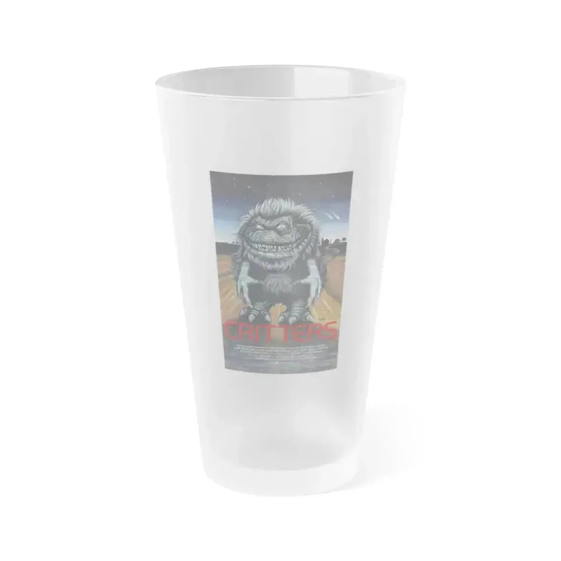 CRITTERS 1986 Movie Poster - Frosted Pint Glass 16oz 16oz Frosted - Go Mug Yourself