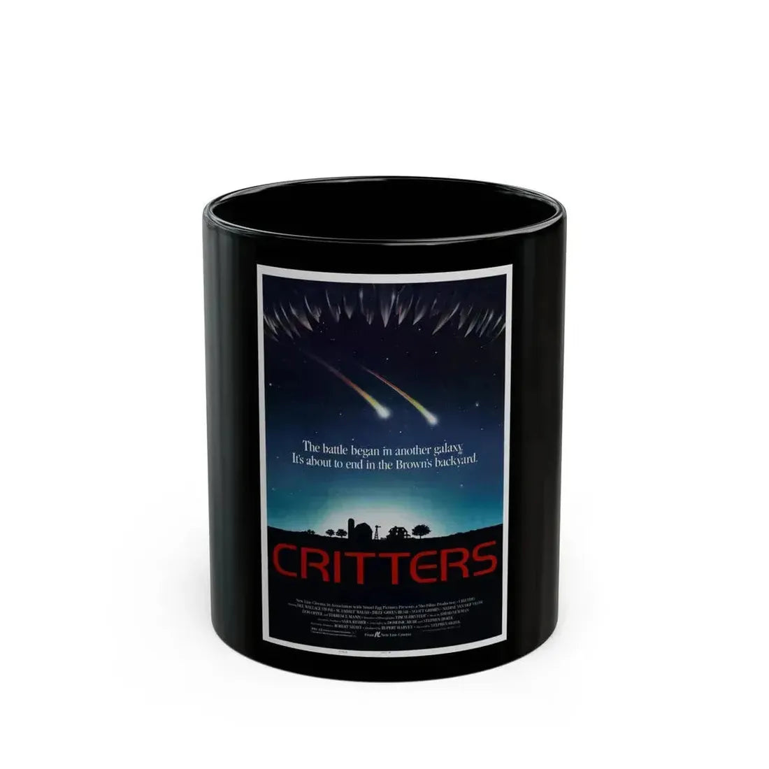 CRITTERS (2) 1986 Movie Poster - Black Coffee Mug 11oz - Go Mug Yourself