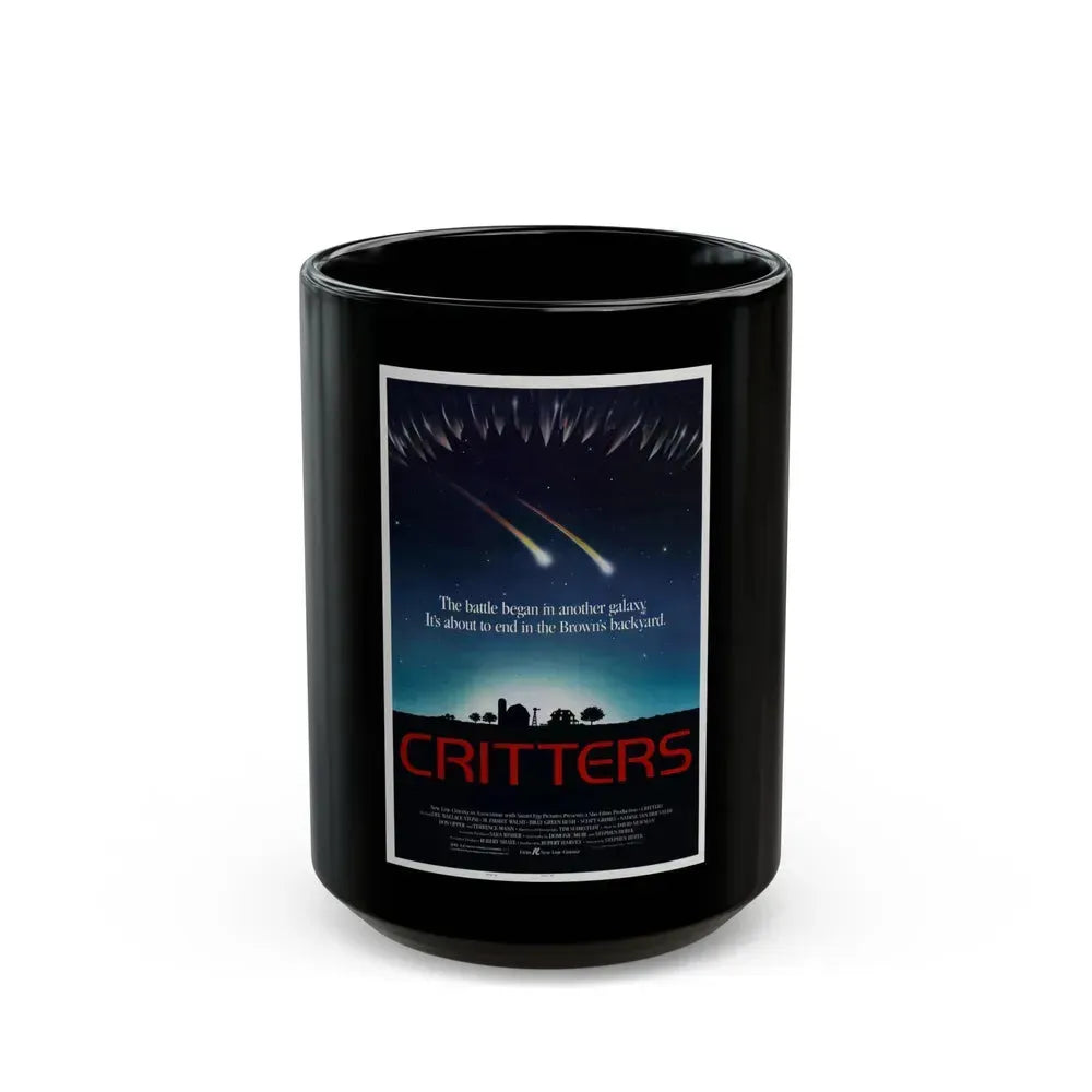 CRITTERS (2) 1986 Movie Poster - Black Coffee Mug 15oz - Go Mug Yourself