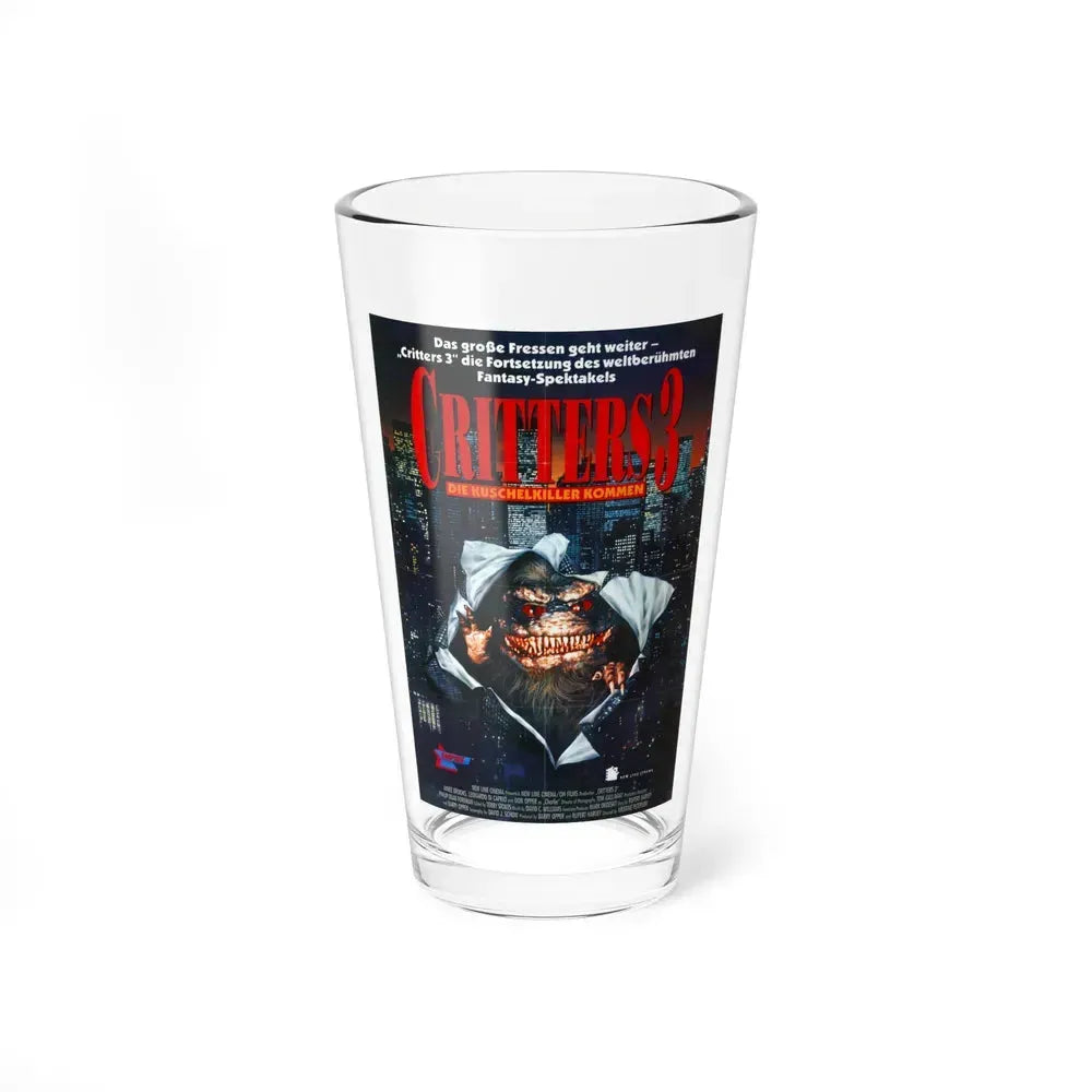 CRITTERS 3 (GERMAN) 1991 Movie Poster - Pint Glass 16oz 16oz - Go Mug Yourself
