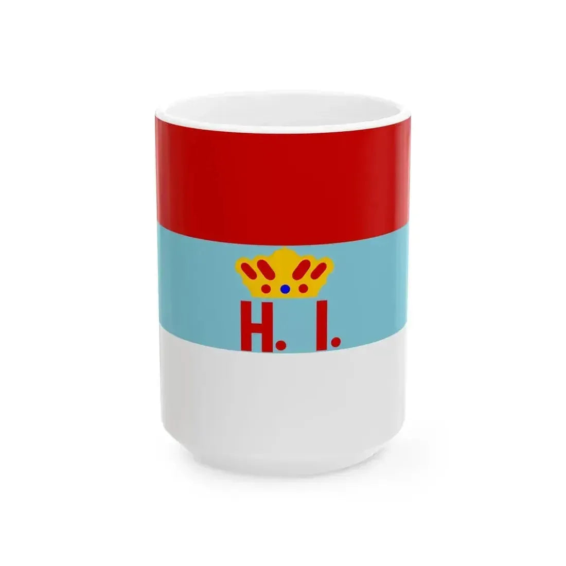 Crnogorska kraljevska zastava standarta (Montenegro) White Coffee Mug 15oz - Go Mug Yourself