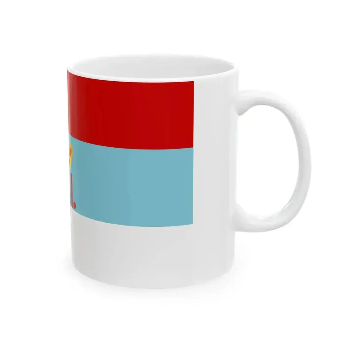 Crnogorska kraljevska zastava standarta (Montenegro) White Coffee Mug - Go Mug Yourself