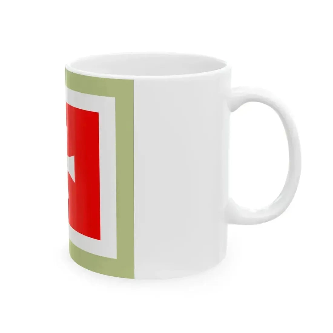 Crnogorska stotinaska zastava iz vremena knjaza Danila (Montenegro) White Coffee Mug - Go Mug Yourself