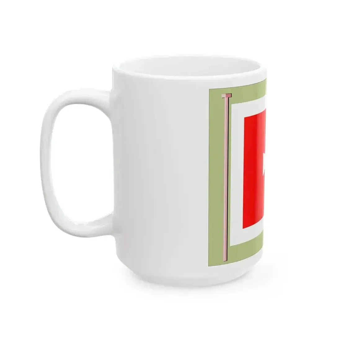 Crnogorska stotinaska zastava iz vremena knjaza Danila (Montenegro) White Coffee Mug - Go Mug Yourself