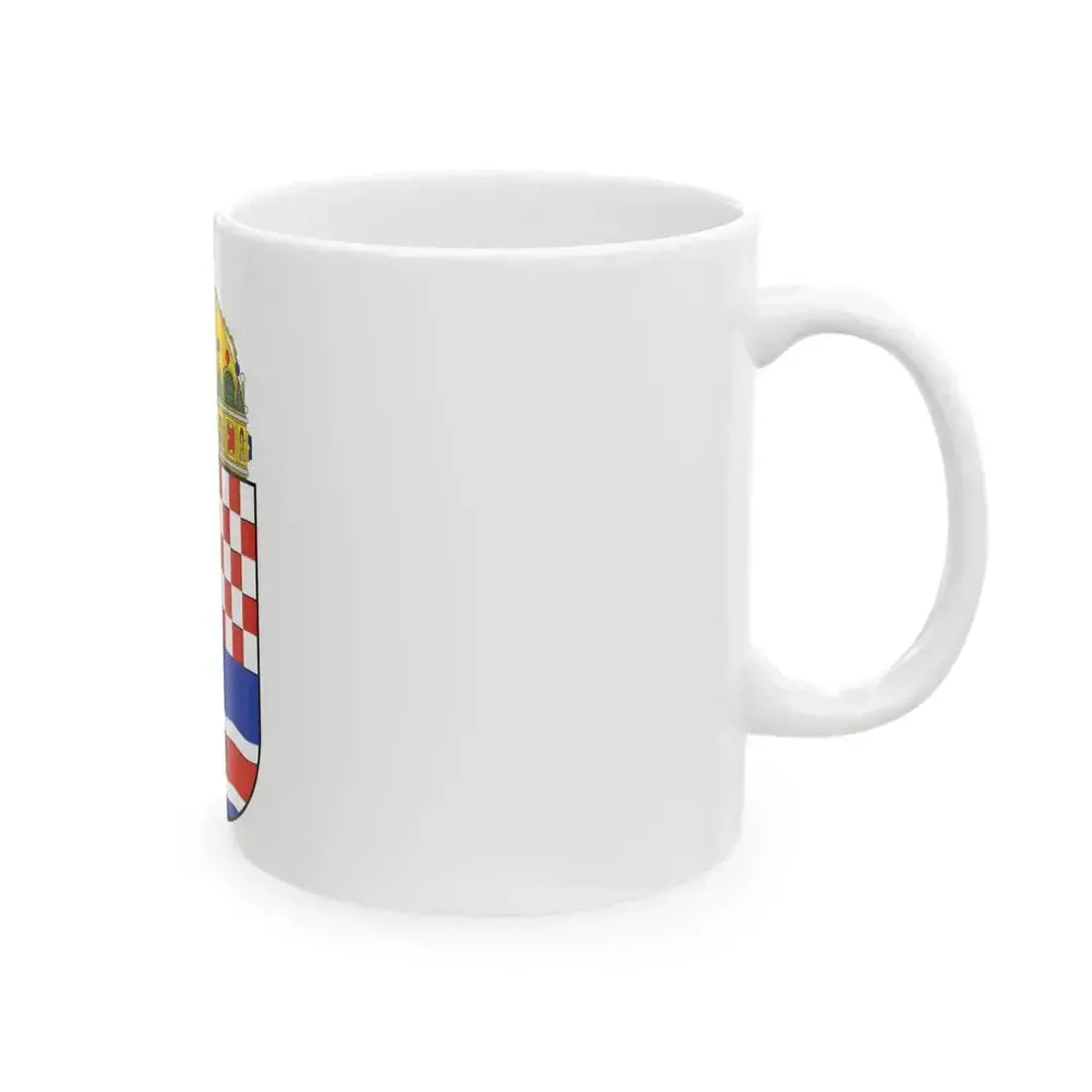 Croatia Country History (with crown) (1868-1918) - White Coffee Mug - Go Mug Yourself