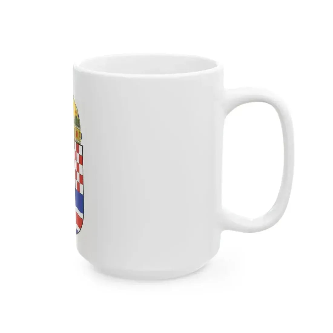 Croatia Country History (with crown) (1868-1918) - White Coffee Mug - Go Mug Yourself