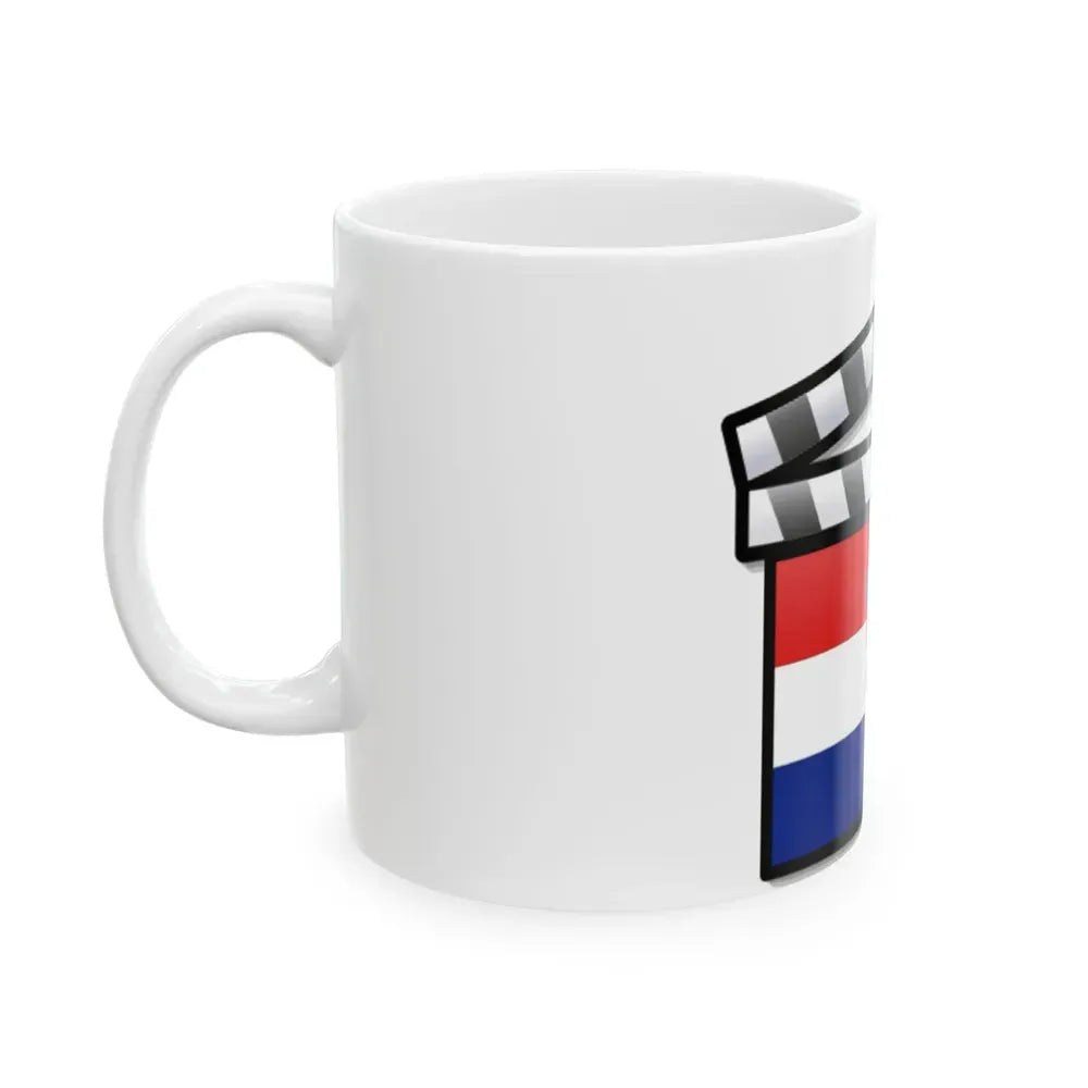 Croatia film clapperboard (Croatia) White Coffee Mug - Go Mug Yourself
