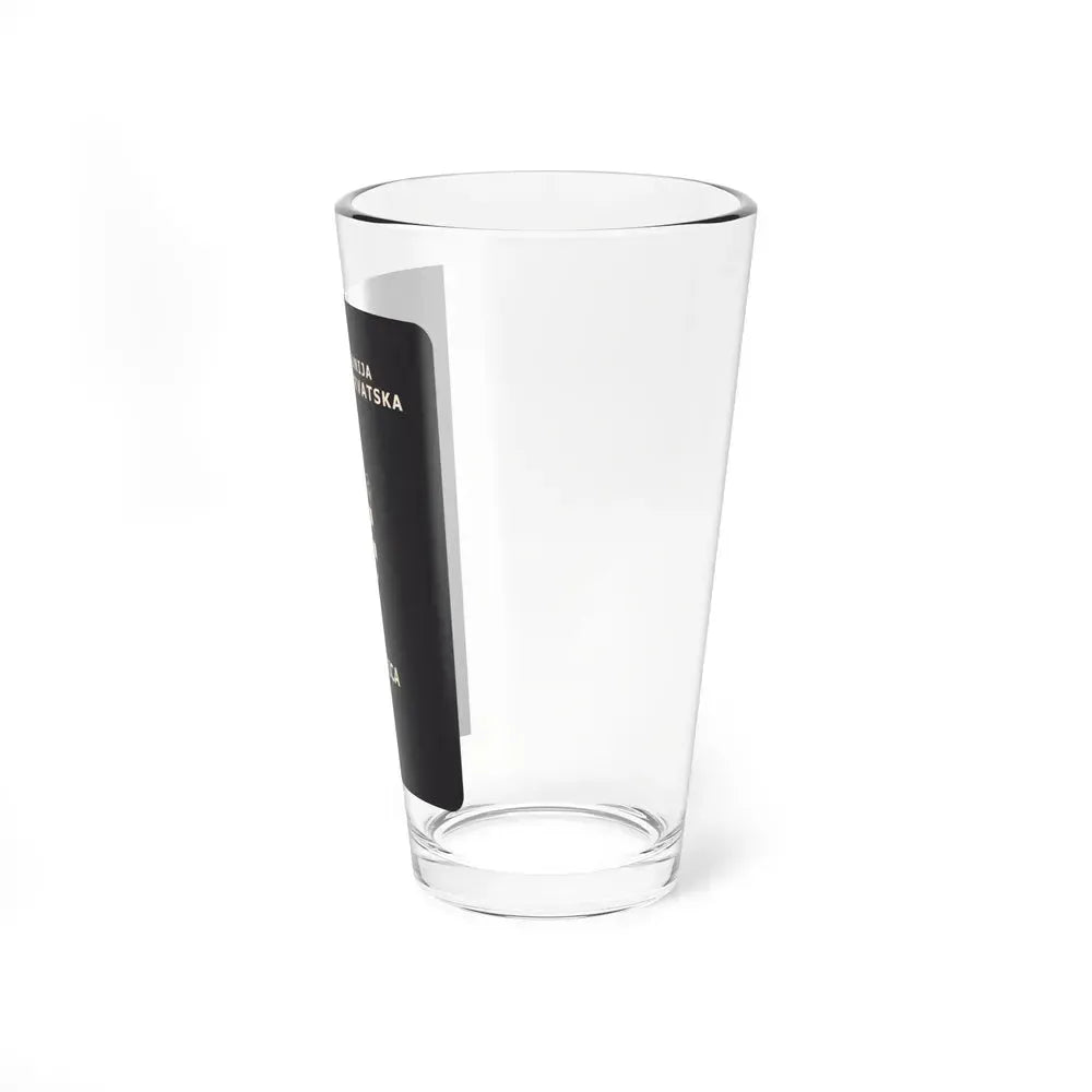 Croatia Passport - Pint Glass 16oz - Go Mug Yourself
